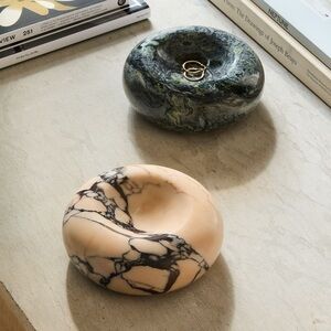 West Elm Marble Marble Donut Trinket Tray